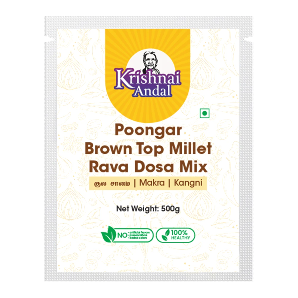 Poongar Brown Top Millet Rava Dosa Mix 500g